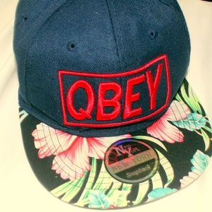 NY SNAPBACK Obey Tropical Brim B-Ball Cap-NWOT